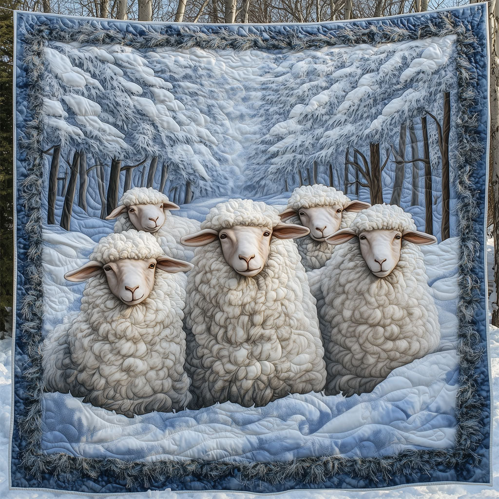 Sheep In Snowy Forest LT1609022CL Quilt