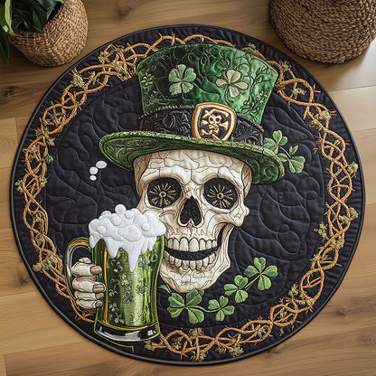 Emerald Skull WN2608028CL Quilted Round Mat