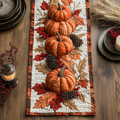Autumn Pumpkin CW1407002CL Quilted Table Runner