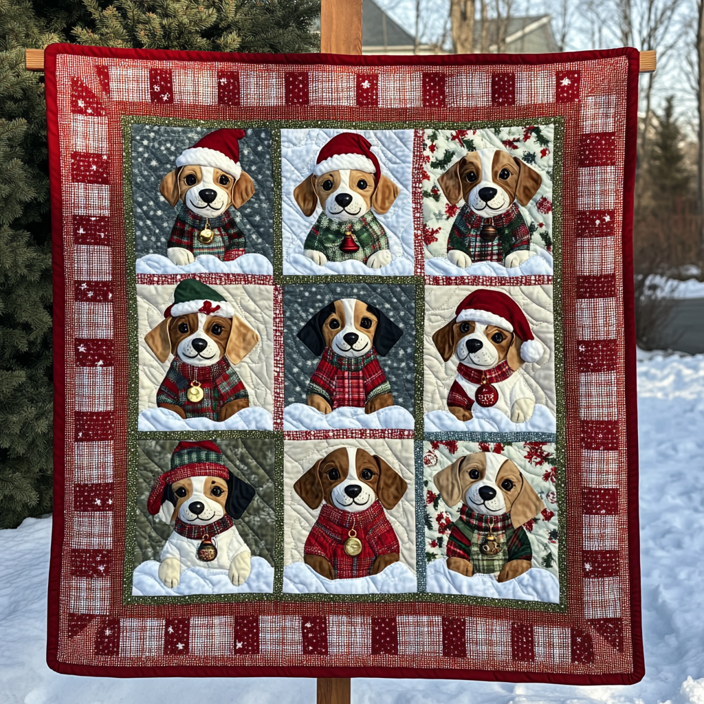 Puppy Christmas YR0801048CL Quilt