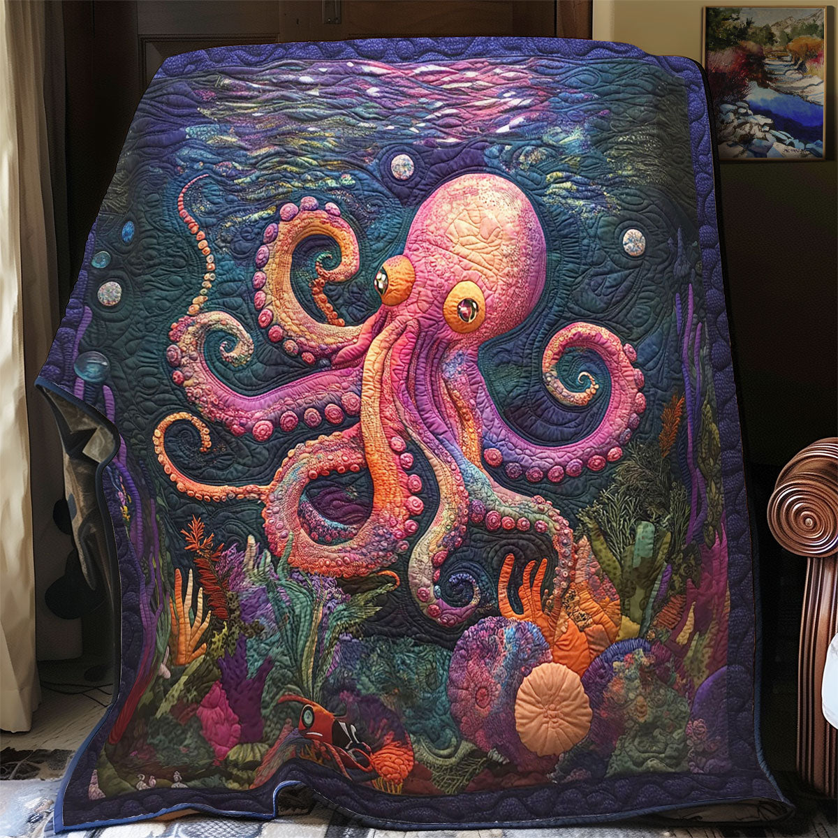 Mystic Sea Octopus WY2702098CL Quilt
