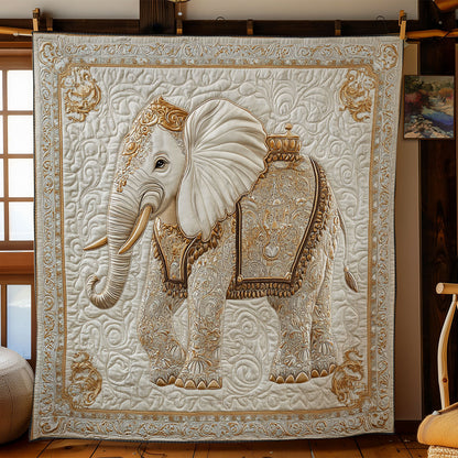 Cream Tone Elephant WY0201031CL Quilt