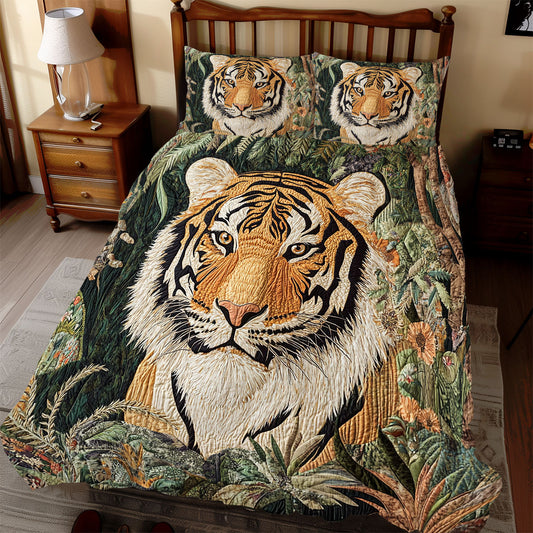 Tiger In Forest WX0912044CL Duvet Cover Set