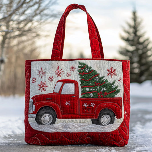 Christmas Truck WN2509008CL Quilted Tote Bag