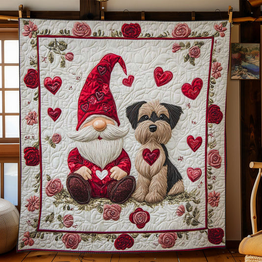 Heartfelt Gnome WN0801009CL Quilt