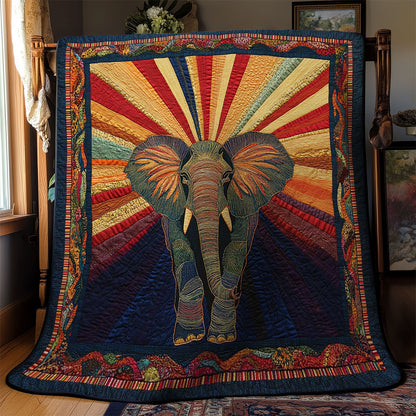 Sunburst Elephant WN1002041CL Quilt