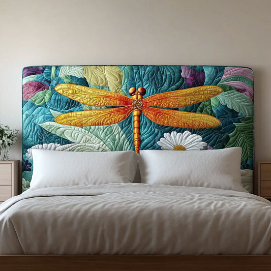 Vibrant Dragonfly QA1812004CL Quilted Headboard Slipcover