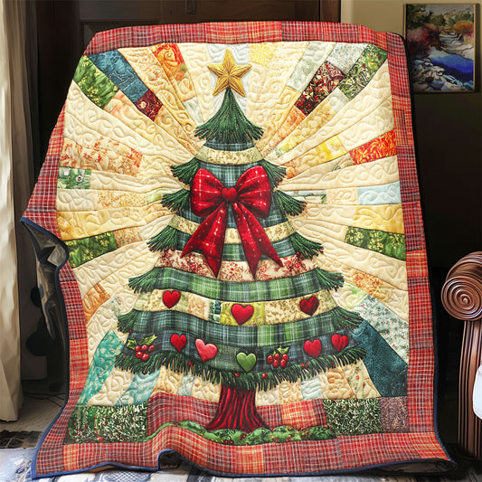 Golden Christmas Tree CW1211059CL Quilt