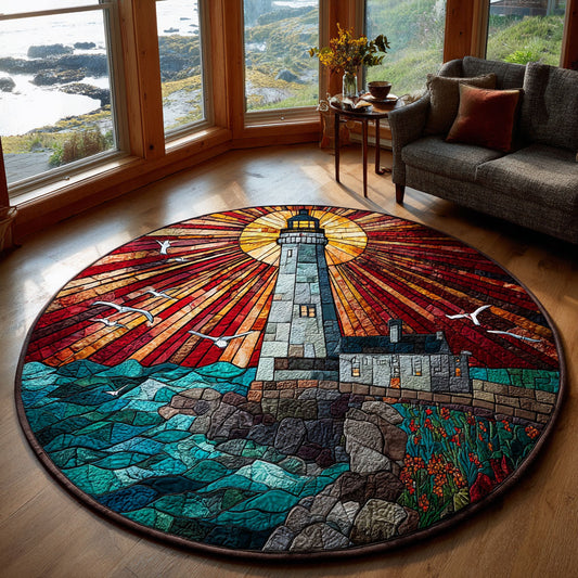 Lighthouse Glow CW1301150CL Quilted Round Mat