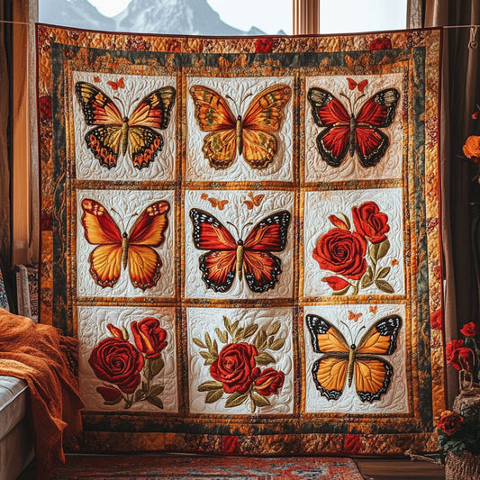 Golden Butterfly WN1109016CL Quilt