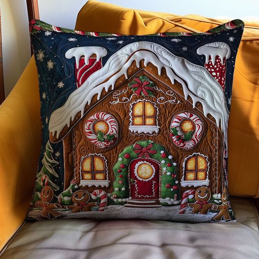 Christmas Gingerbread House WJ2711044CL Quilt Pillow Case