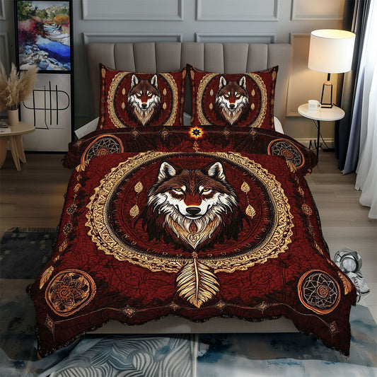 Native American Wolf WP2311032CL Duvet Cover Set