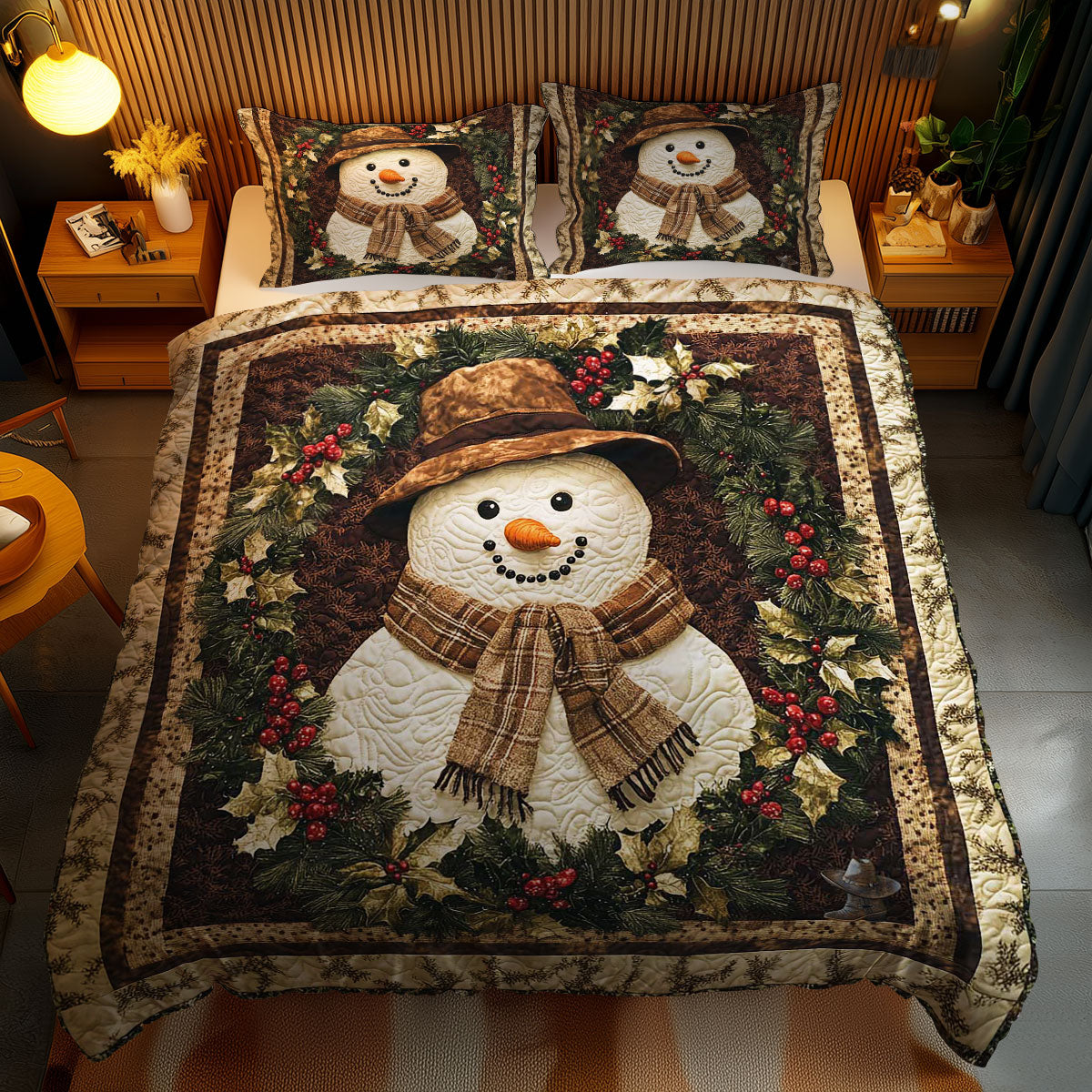 Forest Snowman WN1911028L Duvet Cover Set