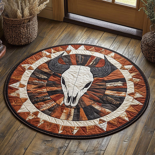 Tribal Wildhorn Legend CP2306035CL Quilted Round Mat
