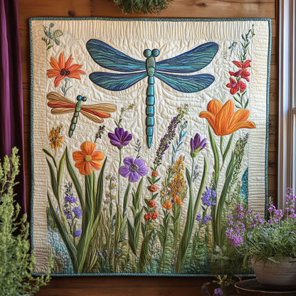 Dragonfly Bloom Garden CW3006008CL Quilt