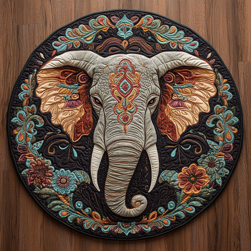 Elephant Culture CQ2905033CL Quilted Round Mat