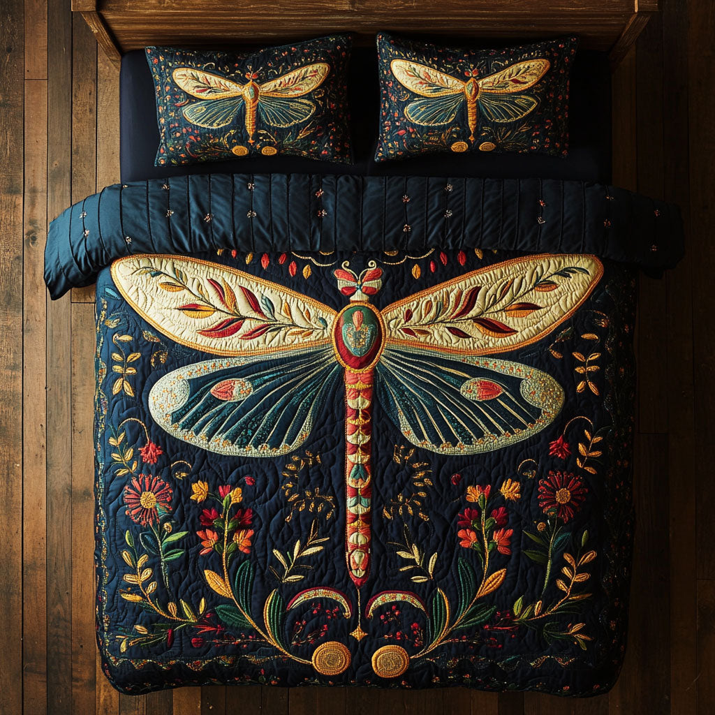 Mystic Floral Dragonfly WY0608089CL Duvet Cover Set