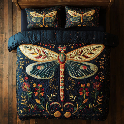 Mystic Floral Dragonfly WY0608089CL Duvet Cover Set