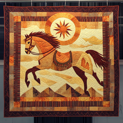 Gold Cross Horse LT0910028CL Quilt