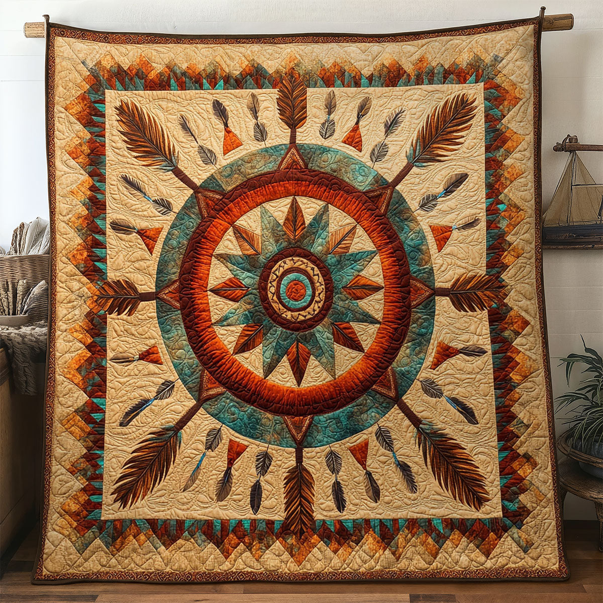 Native Vision Map WN1407070CL Quilt