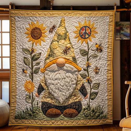 Bee Friendly Gnome WN1411061CL Quilt