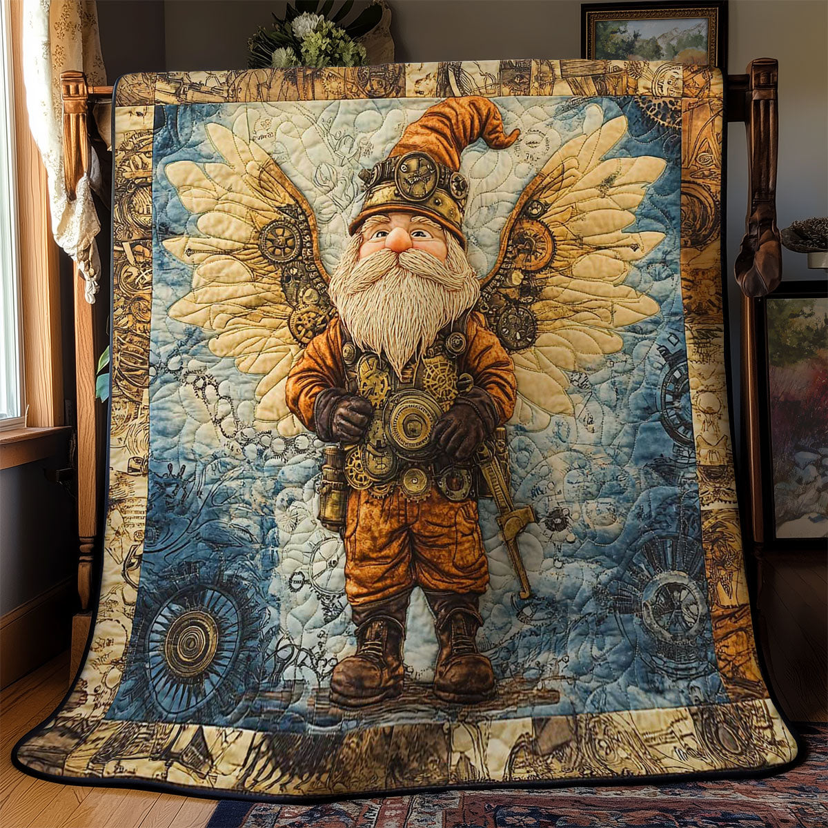 Winged Mechanic Gnome WN0701062CL Quilt