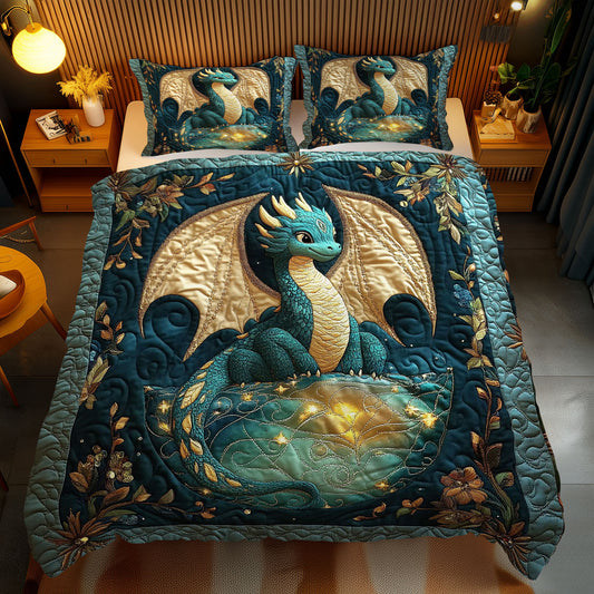 Mystic Midnight Dragon WY2712117CL Duvet Cover Set