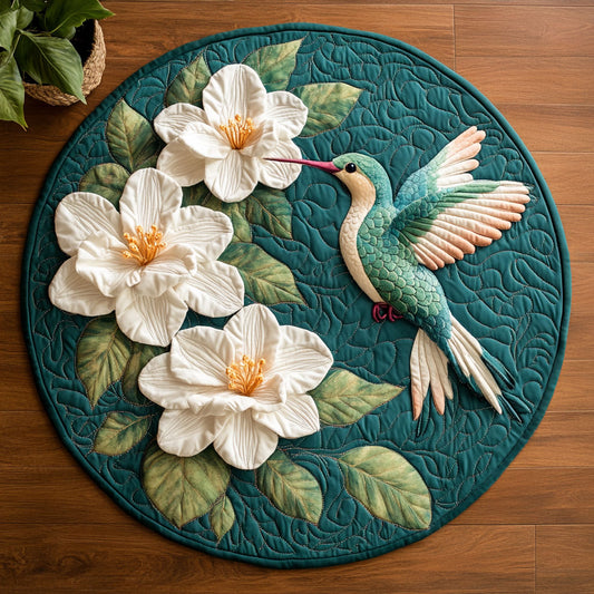 Whispers in Flight CM1704017CL Quilted Round Mat