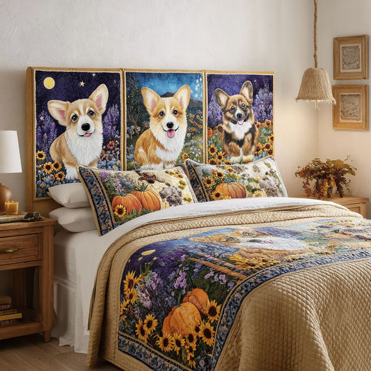 Corgi Garden CW0501005CL Quilted Headboard Slipcover