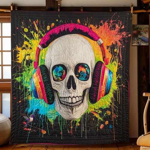 Vibrant Beats Skull WN0712021CL Quilt