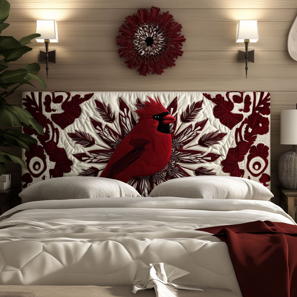 Ruby Feather Cardinal KL2412005CL Quilted Headboard Slipcover