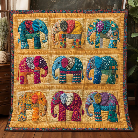 Boho Elephant Patchwork WJ0506003CL Quilt