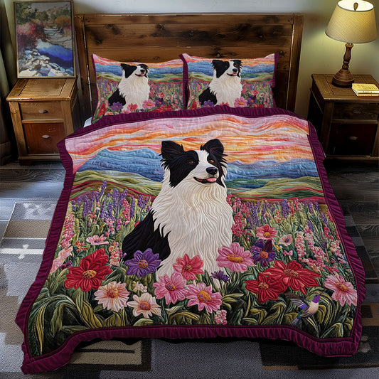 Border Collie In Highland WY1812064CL Duvet Cover Set