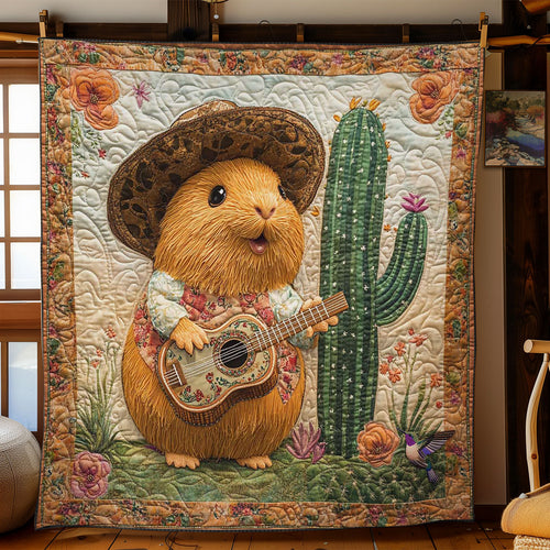 Guinea Pig Fiesta Tunes WN3110096CL Quilt