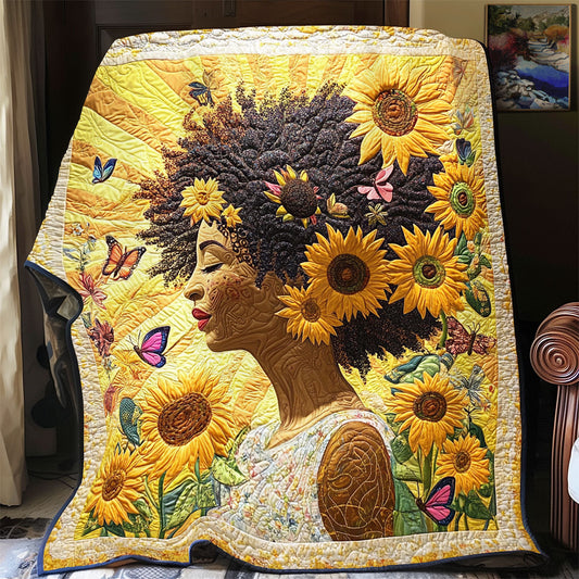 Black Woman Garden YR1801012CL Quilt