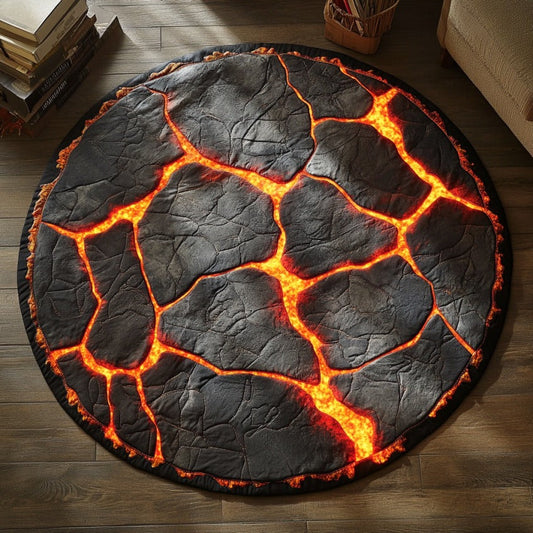 Volcanic Rock XR1709013CL Quilted Round Mat