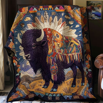 Bison Native American WJ3112001CL Quilt