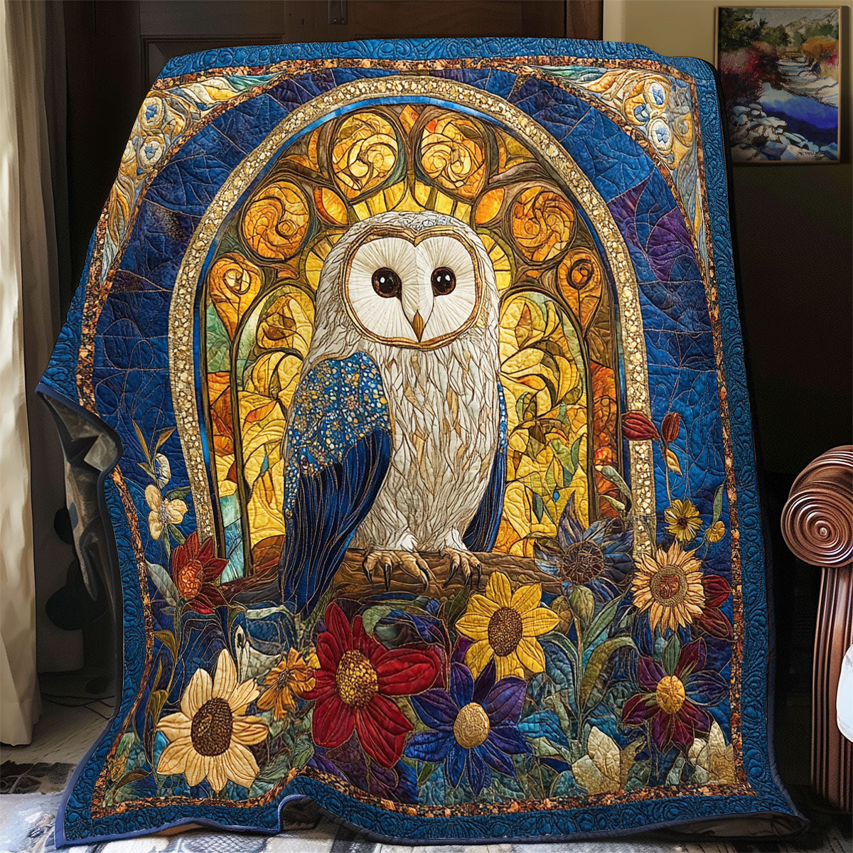 Sapphire Guardian Owl WX1306039CL Quilt