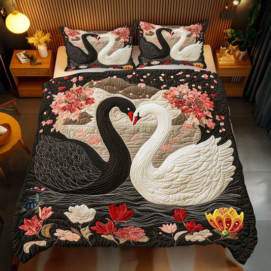 Contrast Couple Swan WP1812031CL Duvet Cover Set
