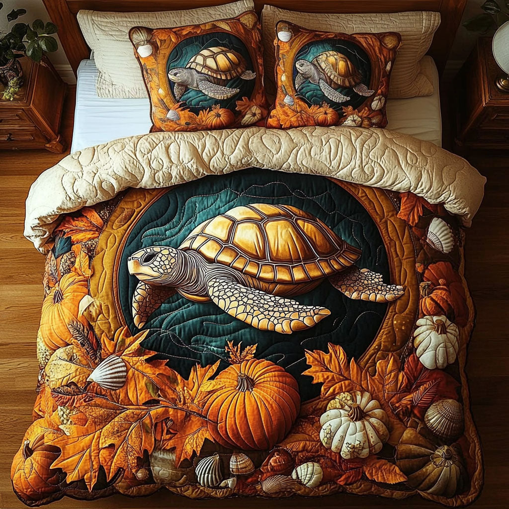 Harvest Turtle WY1108066CL Duvet Cover Set