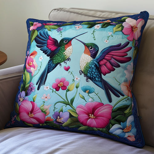 Couple Hummingbird WX2401065CL Quilt Pillow Case