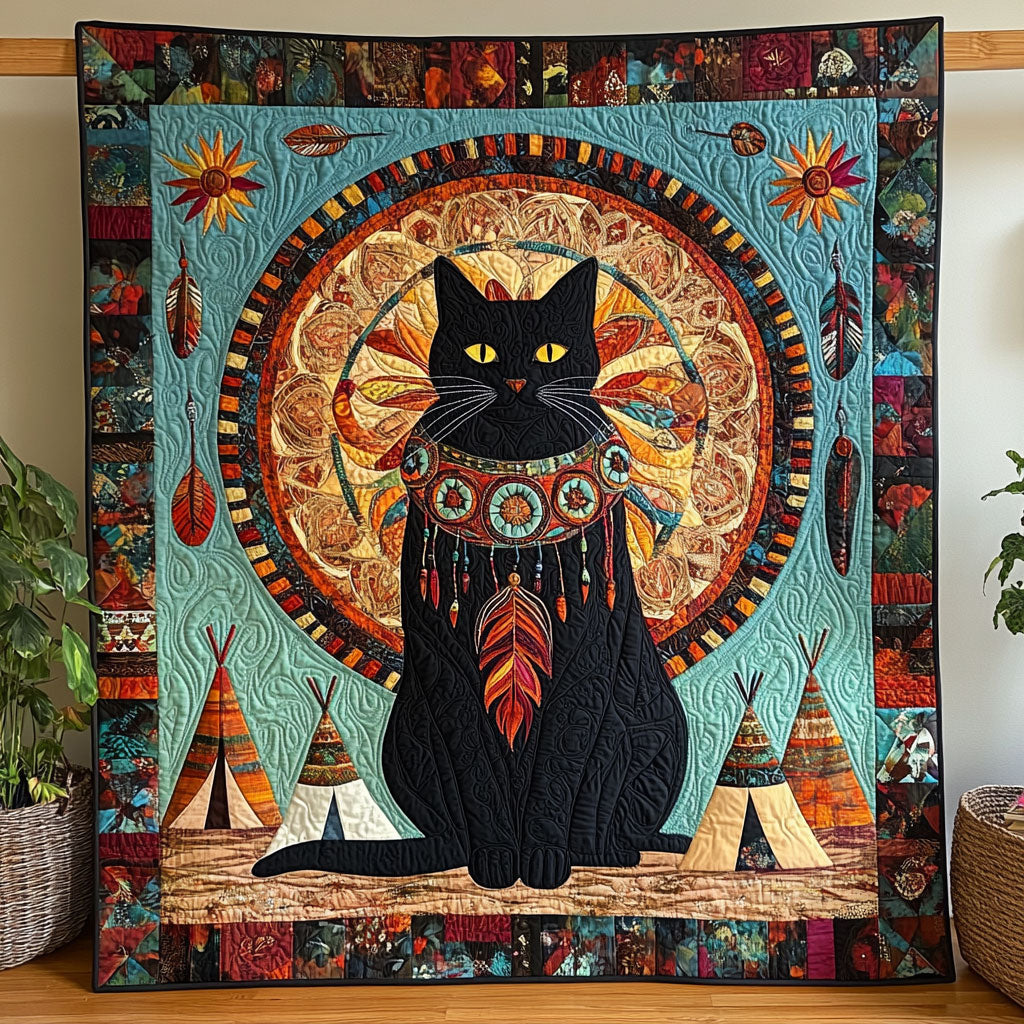 Native Cat Spirit CW1201046CL Quilt