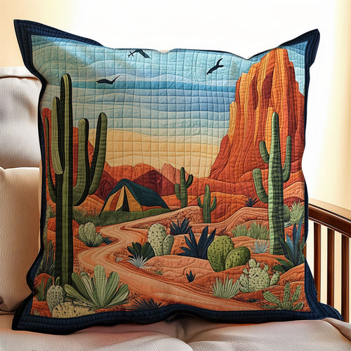 Camping In Desert WX2402111CL Quilt Pillow Case