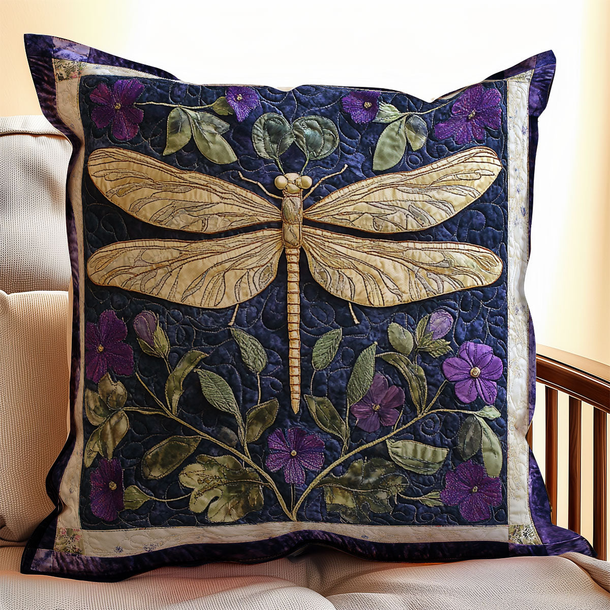 Dragonfly WX2102057CL Quilt Pillow Case