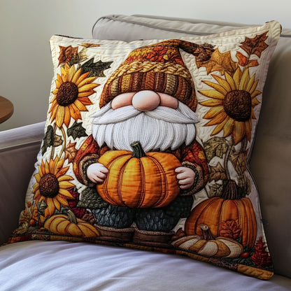 Gnome Pumpkin WX0302154CL Quilt Pillow Case