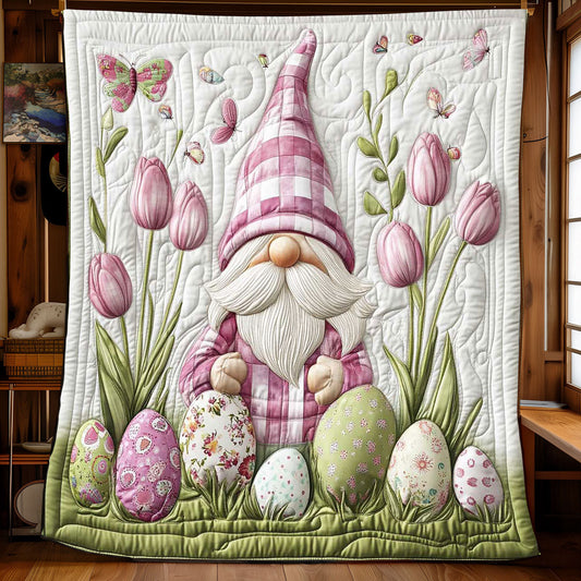 Gnome Tulip Garden WP0801049CL Quilt