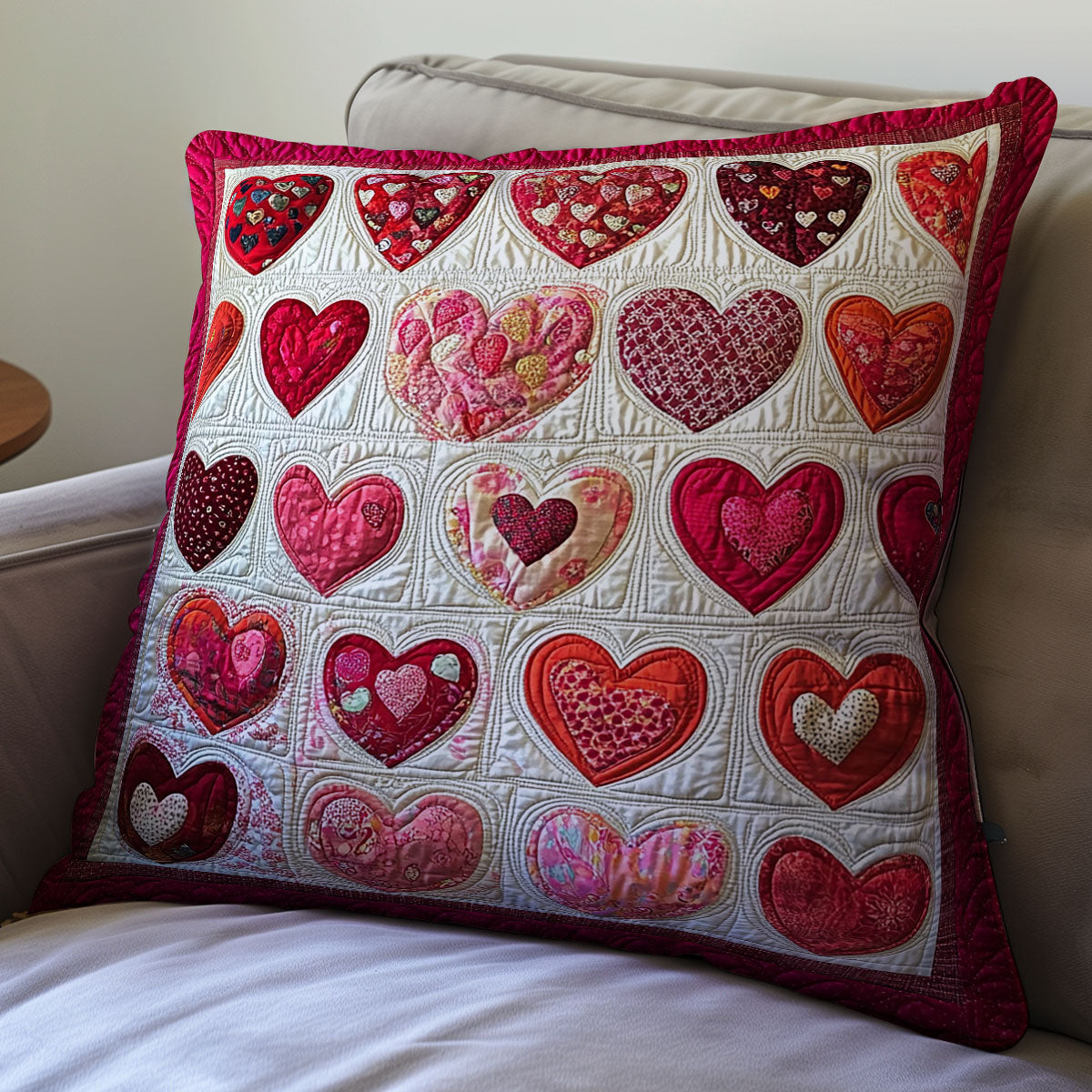 Heart Valentine WX0302156CL Quilt Pillow Case