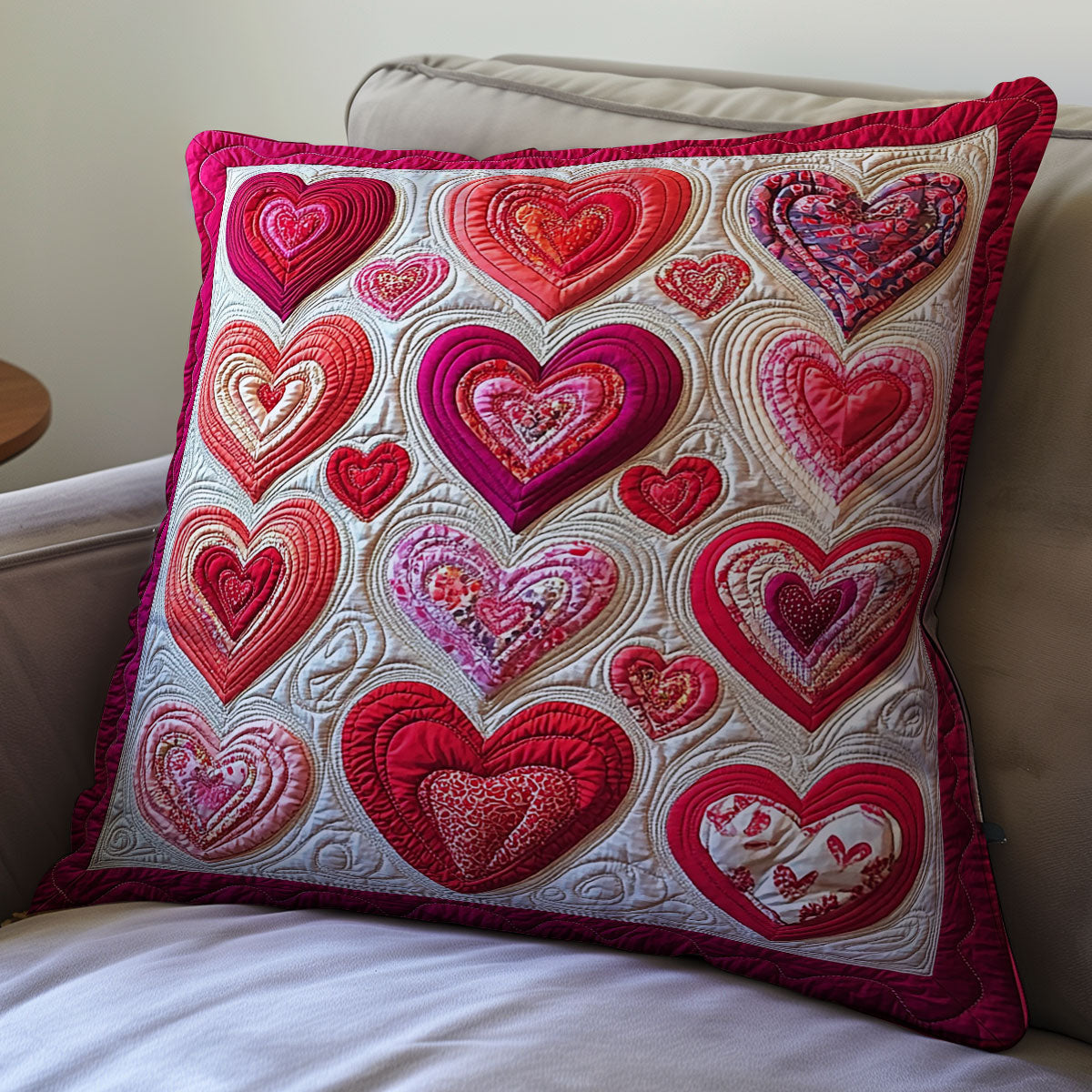 Heart Valentine WX0302157CL Quilt Pillow Case