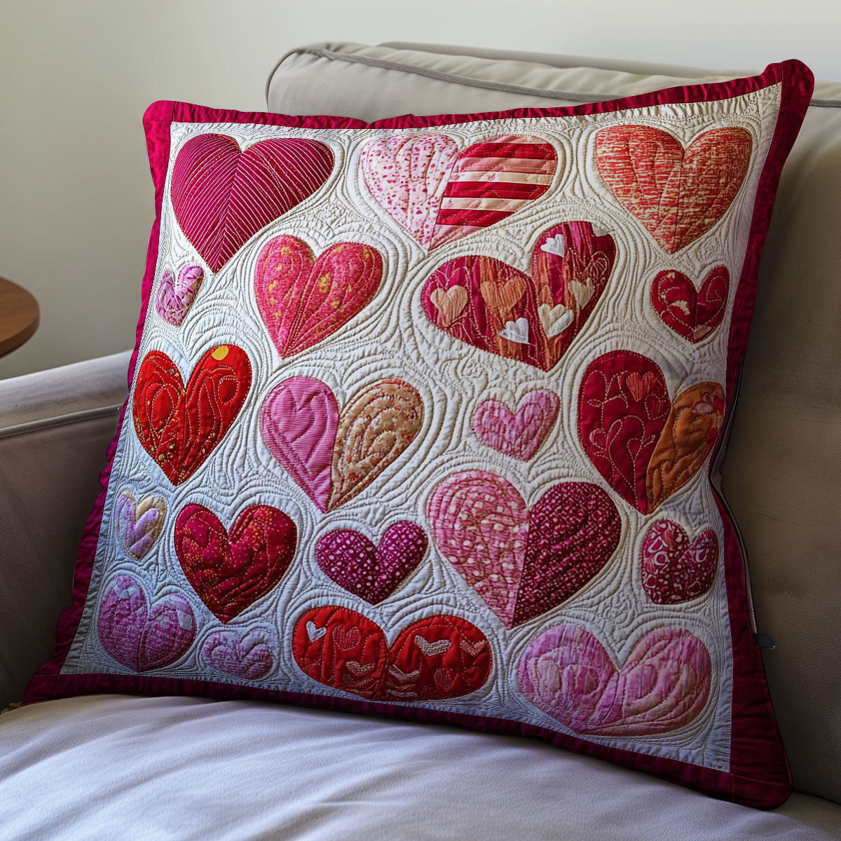 Heart Valentine WX0302161CL Quilt Pillow Case