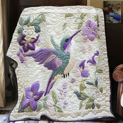 Hummingbird Flower WX0303085CL Quilt